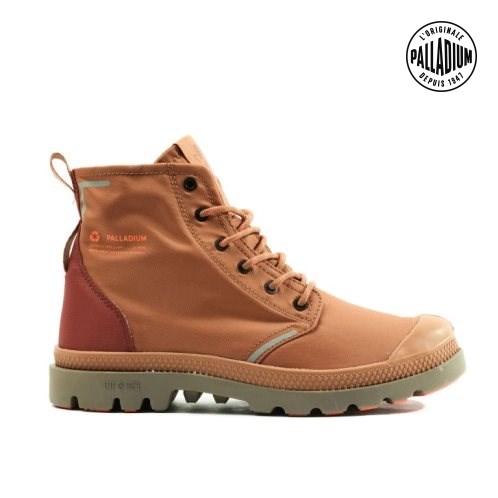 Palladium Pampa Lite+ Recycle WP+ Men's Boots Brown | UK W986-JXM